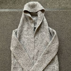 Cozy! Merino/Alpaca blend hooded Theory Cardigan